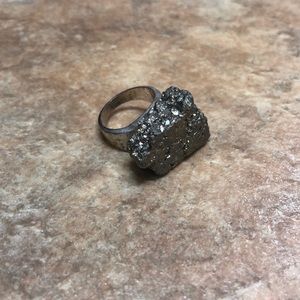 Oversized pyrite ring